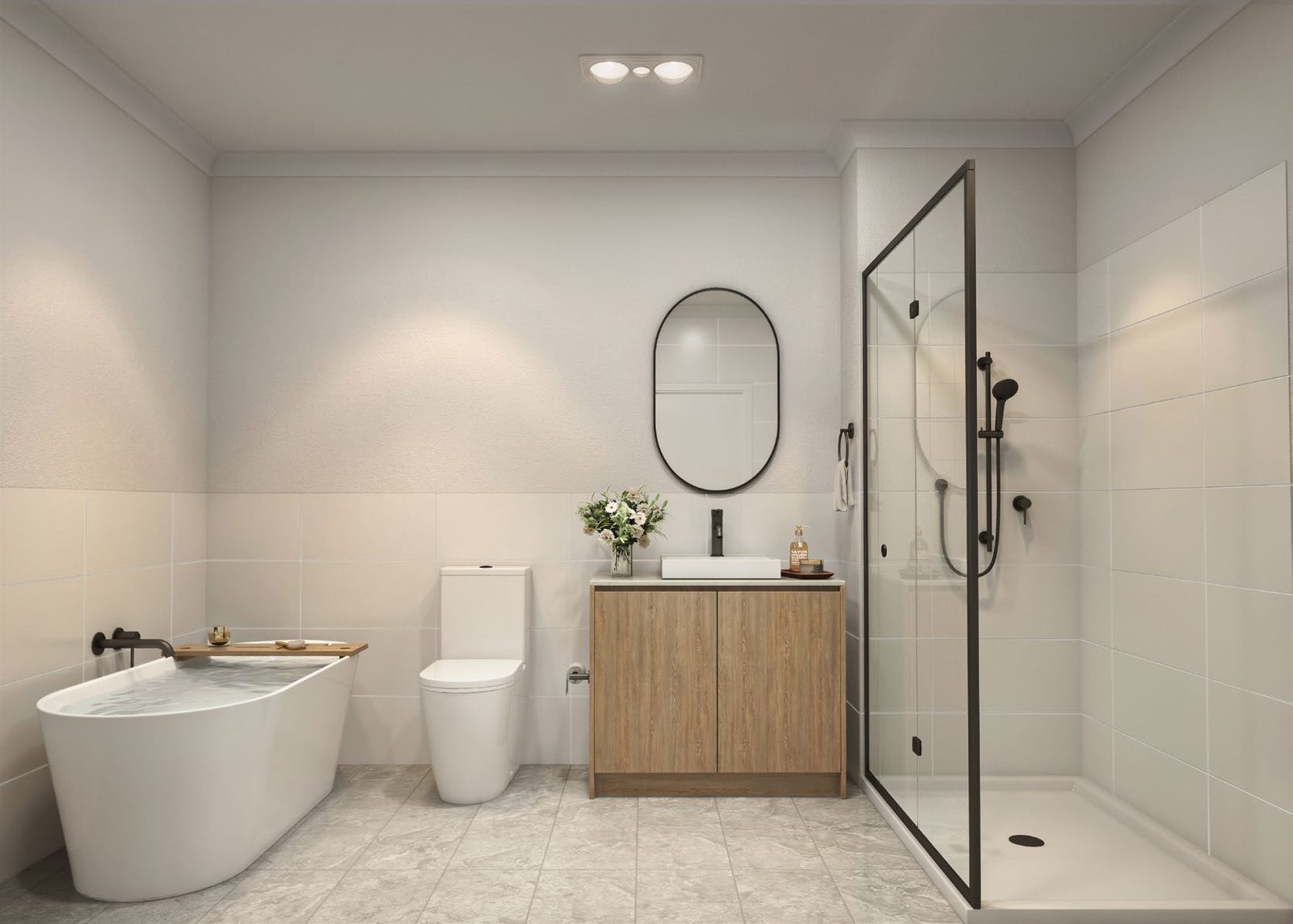 Artist impression of the brand-new bathroom.
